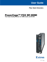 Extron electronics PowerCage FOX SR HDMI Manuel utilisateur