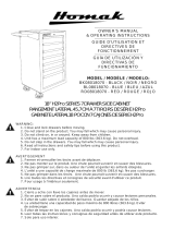 Homak 18 Inch H2Pro Series 7 Drawer Side Cabinet - Black BK08018070 Manuel utilisateur