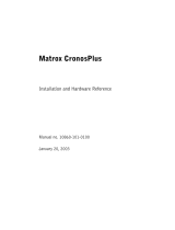 Matrox CronosPlus Installation And Hardware Reference