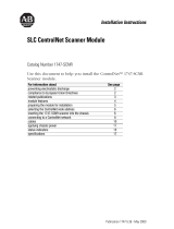 Allen-Bradley ControlNet 1747-SCNR Installation Instructions Manual
