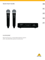 Behringer ULM302MIC Guide de démarrage rapide