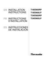 Thermador  T18ID900LP  Guide d'installation
