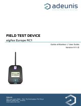 ADEUNIS FTD Sigfox / V1.1.5 Mode d'emploi