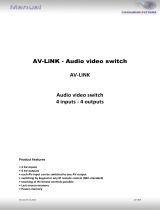 Caraudio Systems AV-LINK Manuel utilisateur