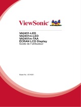ViewSonic VA2451M-LED-S Le manuel du propriétaire