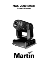 Martin Professional MAC 2000 Profile II Manuel utilisateur