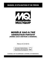 MQ Multiquip GAC-9.7HZ Mode d'emploi