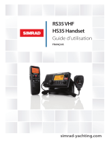 Simrad RS35 VHF and HS35 Handset Mode d'emploi