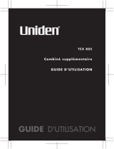 Uniden TCX805 Le manuel du propriétaire