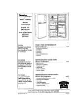 Danby Designer DFF8803W Le manuel du propriétaire