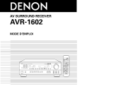 Denon AVR-1602 Manuel utilisateur
