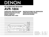 Denon AVR-1804 Manuel utilisateur