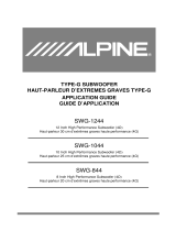 Alpine SWG-844 Le manuel du propriétaire