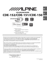 Alpine CDE-152 Le manuel du propriétaire