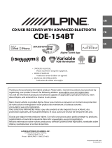 Alpine CDE-154BT Le manuel du propriétaire