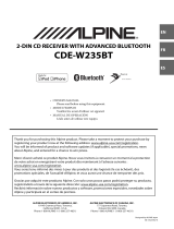 Alpine CDE-W235BT Le manuel du propriétaire