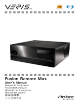 Antec Veris Fusion Remote Max Manuel utilisateur