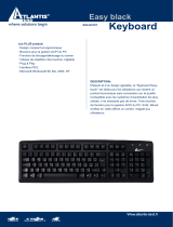 Atlantis Land Easy Black Keyboard A04-K2101 Manuel utilisateur