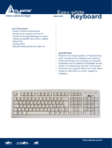Atlantis Land Easy White Keyboard A04-K1001 Manuel utilisateur