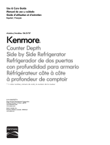 Kenmore 21 cu. ft. Counter-Depth Side-by-Side Refrigerator - Black Le manuel du propriétaire
