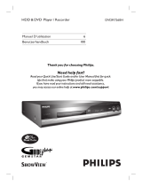 Philips DVDR7260H Manuel utilisateur
