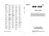 Roland Keyboard RS-50 Manuel utilisateur