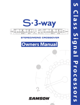 Samson S.3-Way Manuel utilisateur