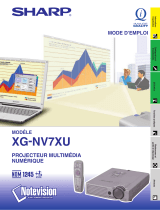 Sharp XG-NV7XU Le manuel du propriétaire