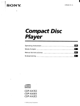 Sony CDP-XA7ES Mode d'emploi