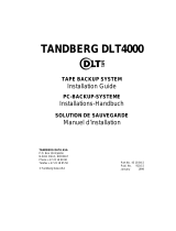 Tandberg Data Tape Backup System DLT4000 Manuel utilisateur