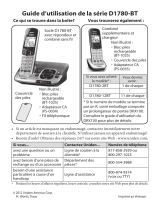 Uniden D1780-2BT Le manuel du propriétaire