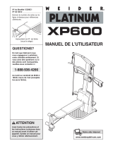 Weider XP600 Manuel utilisateur