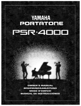 Yamaha Portatone PSR-4000 Manuel utilisateur