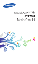 Samsung GT-P7500 Manuel utilisateur