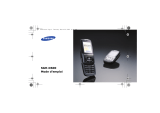 Samsung SGH-D600E Manuel utilisateur