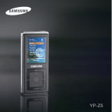 Samsung YP-Z5ZS/ELS Manuel utilisateur