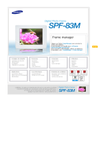 Samsung SPF-83M Manuel utilisateur
