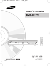 Samsung DVD-HR725 Manuel utilisateur