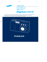 Samsung DIGIMAX220 SE Manuel utilisateur