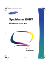 Samsung SyncMaster 800TFT Manuel utilisateur