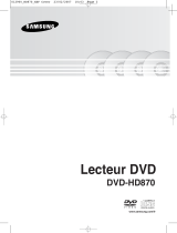 Samsung DVD-HD870 Mode d'emploi