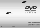 Samsung DVD-M105 Le manuel du propriétaire