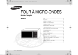 Samsung MW81P Mode d'emploi