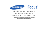 Samsung Focus Manuel utilisateur