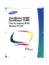 Samsung SYNCMASTER 151MP Manuel utilisateur