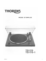 Thorens TD 170-1 Manuel utilisateur