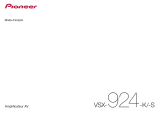 Pioneer VSX 924 Manuel utilisateur