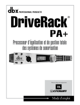 dbx DriveRack PA Le manuel du propriétaire