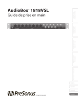 PRESONUS AudioBox 1818VSL Guide de démarrage rapide