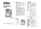 Extech Instruments DM110 Manuel utilisateur